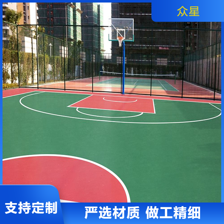 广州市人造草坪篮球场硅PU - 方案